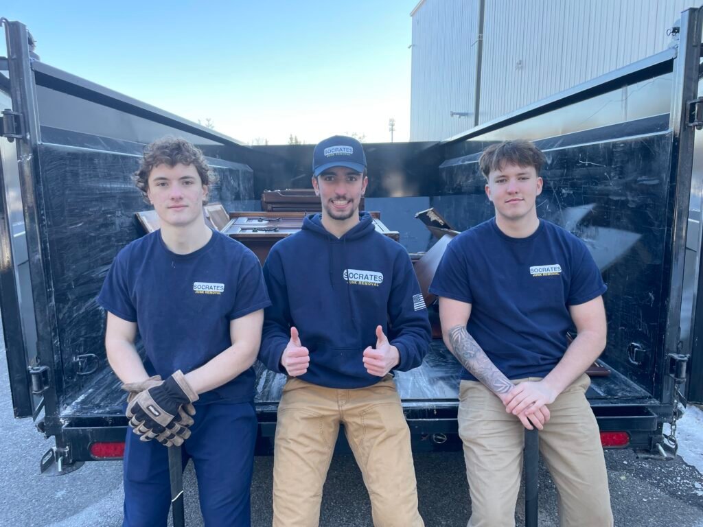 eam from socrates junk removal preparing for furniture removal job