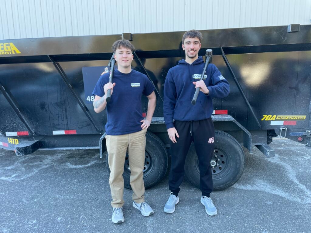 socrates junk removal crew in chesterbrook before warehouse cleanout job