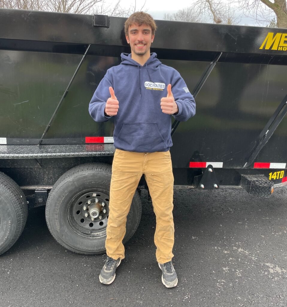 socrates junk removal owner in radnor before office cleanout