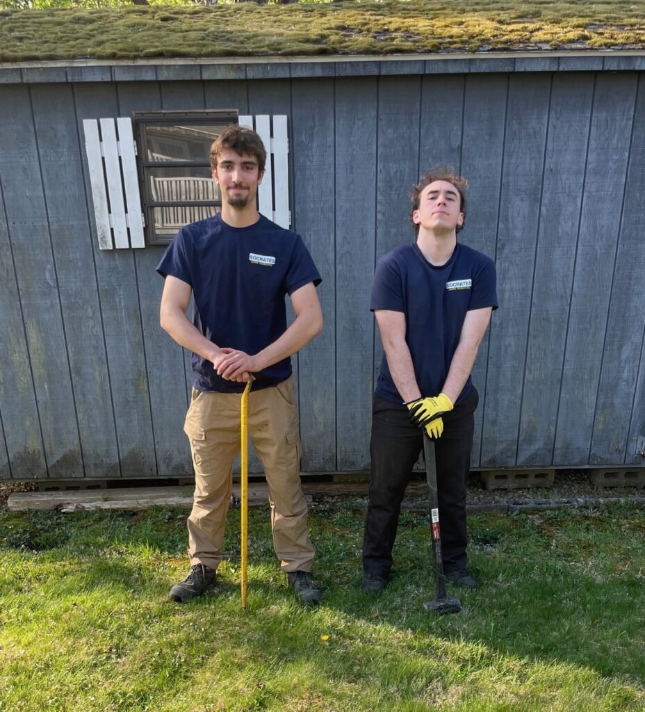 Socrates Junk Removal team preparing for shed removal in Plymouth Meeting, PA