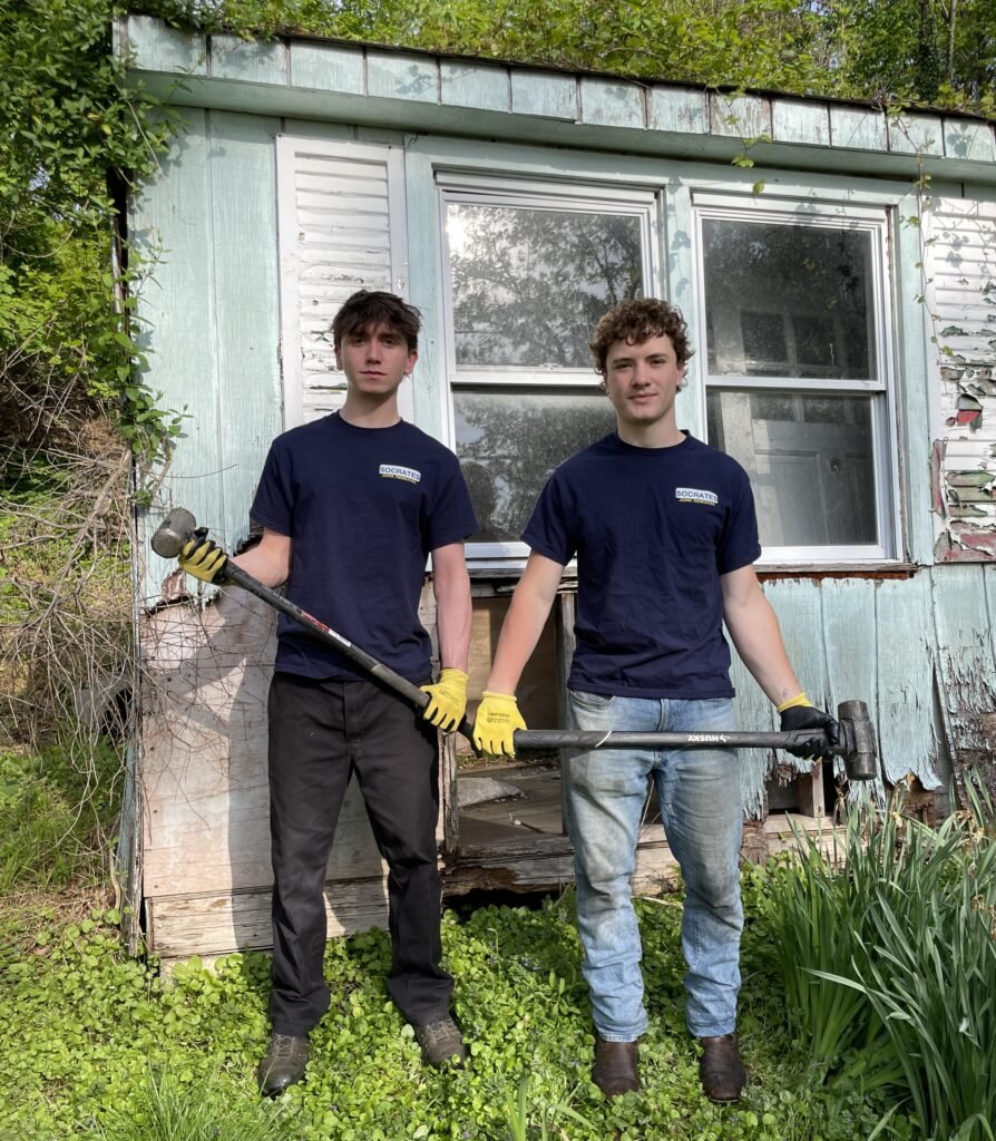 Concrete and heavy debris removal service by Socrates Junk Removal