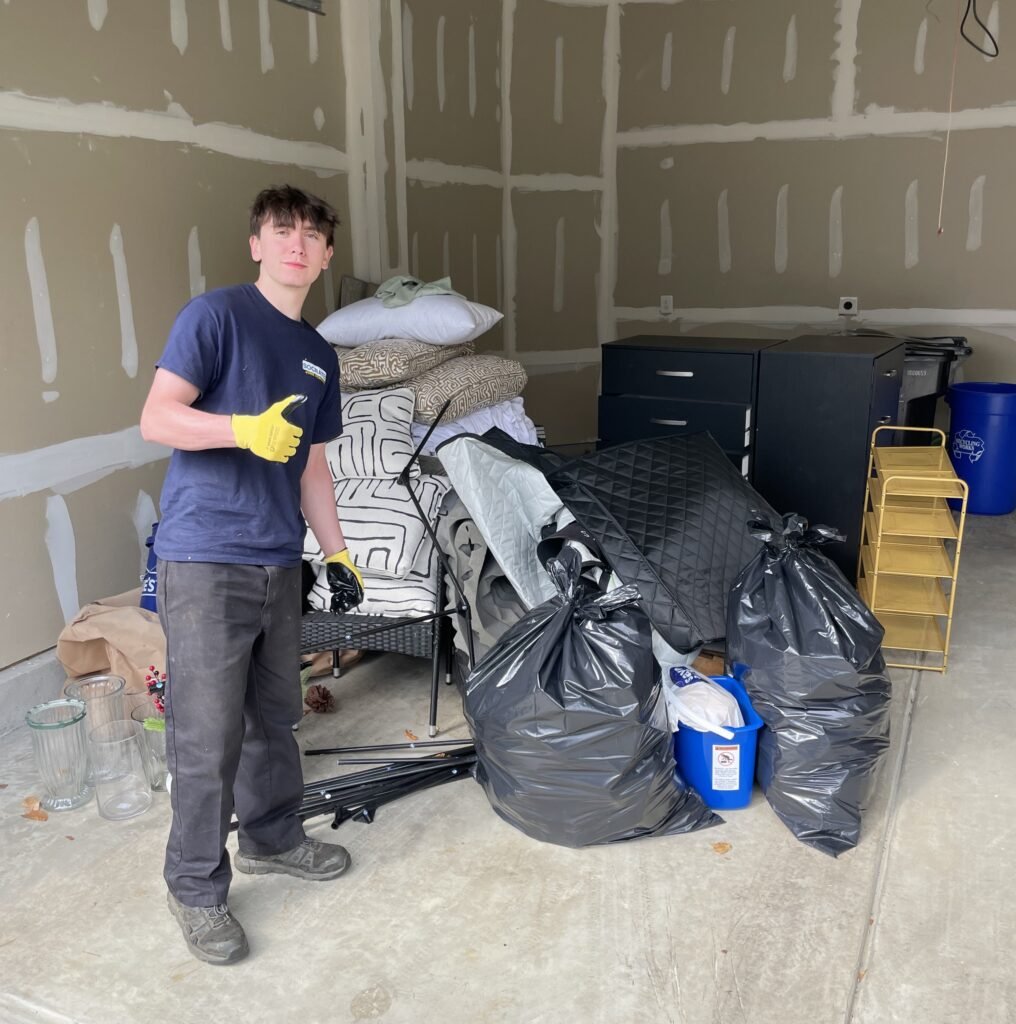 Socrates Junk Removal providing furniture removal service, removing couch and household items in Wayne