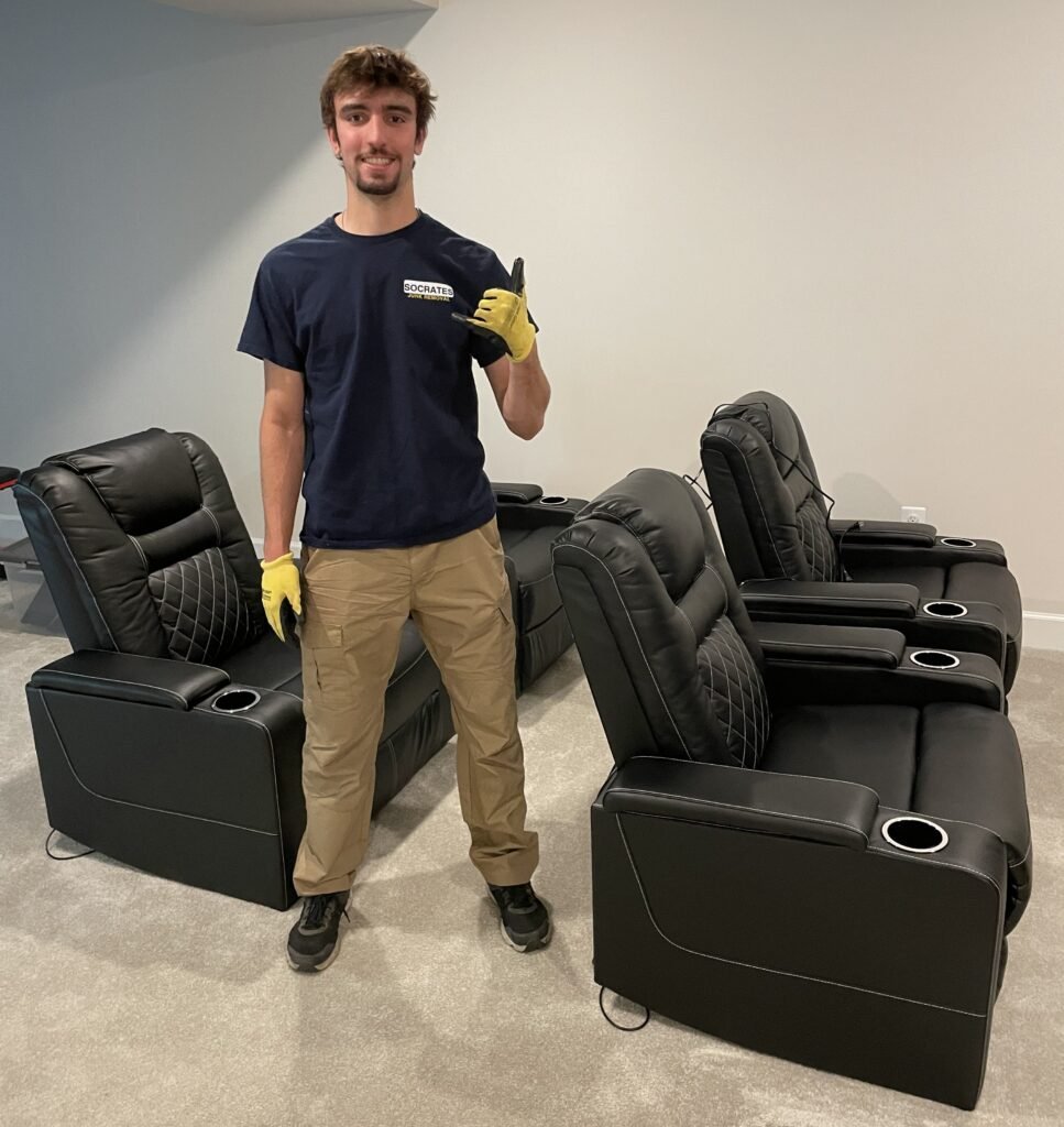 Socrates Junk Removal providing furniture removal, hauling away couches and household items in Wayne