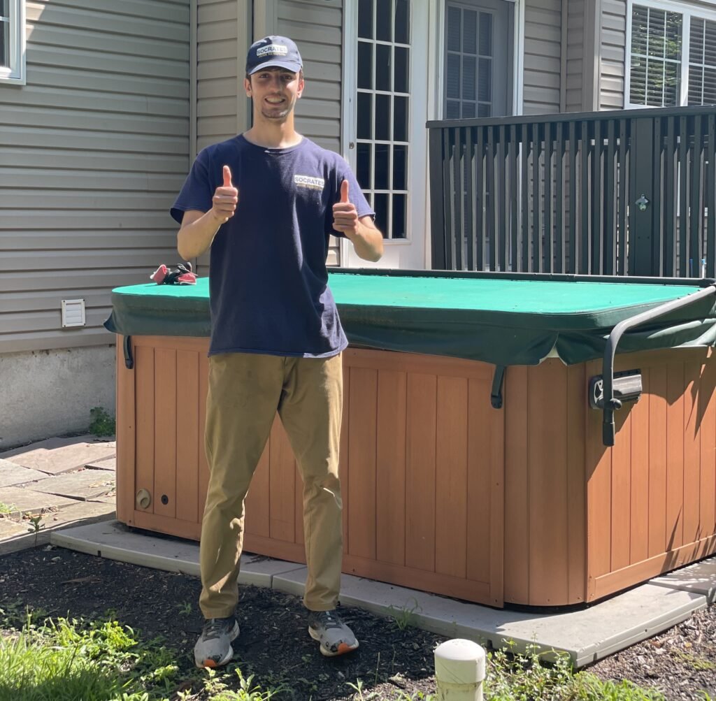 hot tub removal backyard spa demolition junk removal service