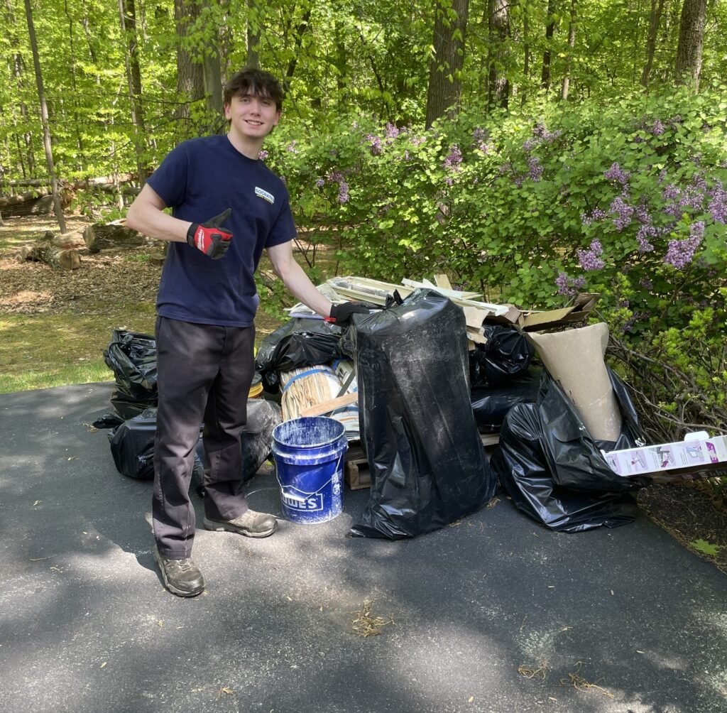 Driveway cleanup and junk removal service in Wayne PA by Socrates Junk Removal